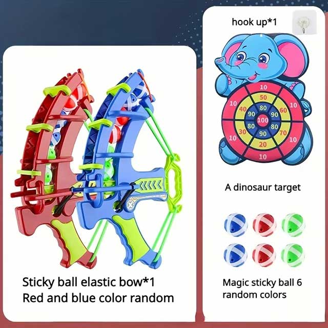 Montessori Sticky Ball Dartboard Toy – Educational Slingshot Target Game for Kids’ Outdoor Fun