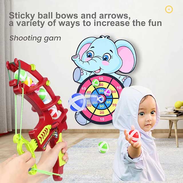 Montessori Sticky Ball Dartboard Toy – Educational Slingshot Target Game for Kids’ Outdoor Fun