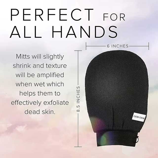 Moroccan Hammam Exfoliating Glove – Deep Cleansing Bath Scrub for Body, Face & Tan Removal