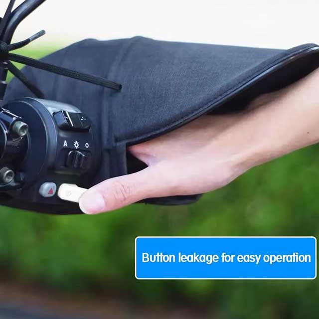 Motorcycle & E-Bike Handlebar Gloves – Waterproof, Windproof Sun Protection Covers for Outdoor Riding | Handlebar Accessories