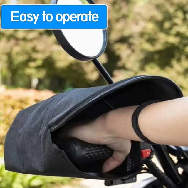 Motorcycle & E-Bike Handlebar Gloves – Waterproof, Windproof Sun Protection Covers for Outdoor Riding | Handlebar Accessories