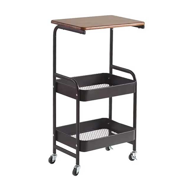 Multi-Layer Mobile Storage Rack – Floor-Standing Trolley with Wheels for Bathroom, Kitchen & Living Room