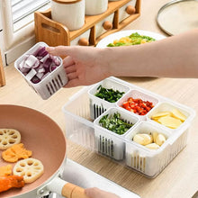 Boîte de Conservation Drainante Polyvalente pour Réfrigérateur | Organisateur de Rangement pour Gingembre, Ail et Oignon | Panier de Drainage pour Légumes de Cuisine