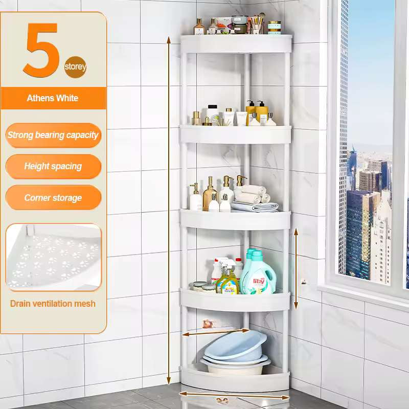 Chariot de rangement roulant mince multi-niveaux avec roues – Étagère utilitaire robuste à forte capacité de charge pour la cuisine, la salle de bain et le salon – Organisateur mobile peu encombrant – Options à 3, 4 ou 5 couches (noir/blanc)