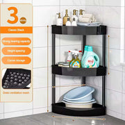 Chariot de rangement roulant mince multi-niveaux avec roues – Étagère utilitaire robuste à forte capacité de charge pour la cuisine, la salle de bain et le salon – Organisateur mobile peu encombrant – Options à 3, 4 ou 5 couches (noir/blanc)