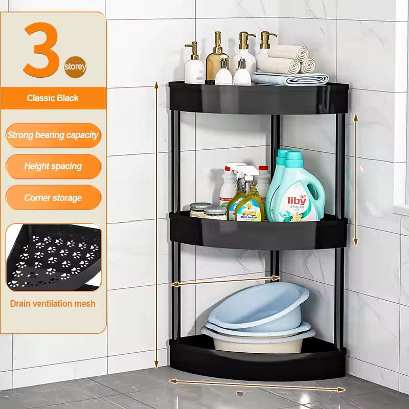 Chariot de rangement roulant mince multi-niveaux avec roues – Étagère utilitaire robuste à forte capacité de charge pour la cuisine, la salle de bain et le salon – Organisateur mobile peu encombrant – Options à 3, 4 ou 5 couches (noir/blanc)