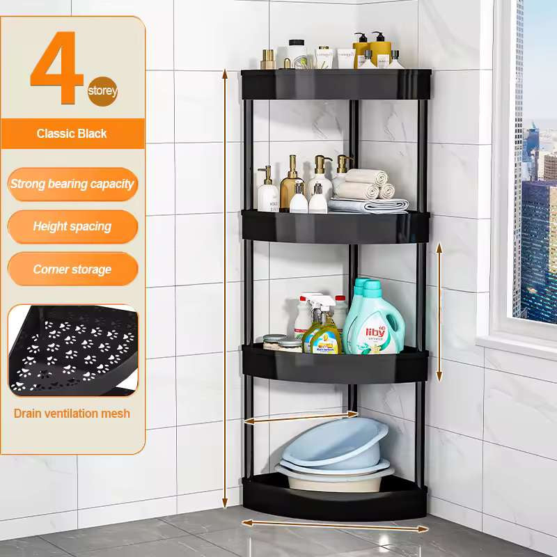 Chariot de rangement roulant mince multi-niveaux avec roues – Étagère utilitaire robuste à forte capacité de charge pour la cuisine, la salle de bain et le salon – Organisateur mobile peu encombrant – Options à 3, 4 ou 5 couches (noir/blanc)