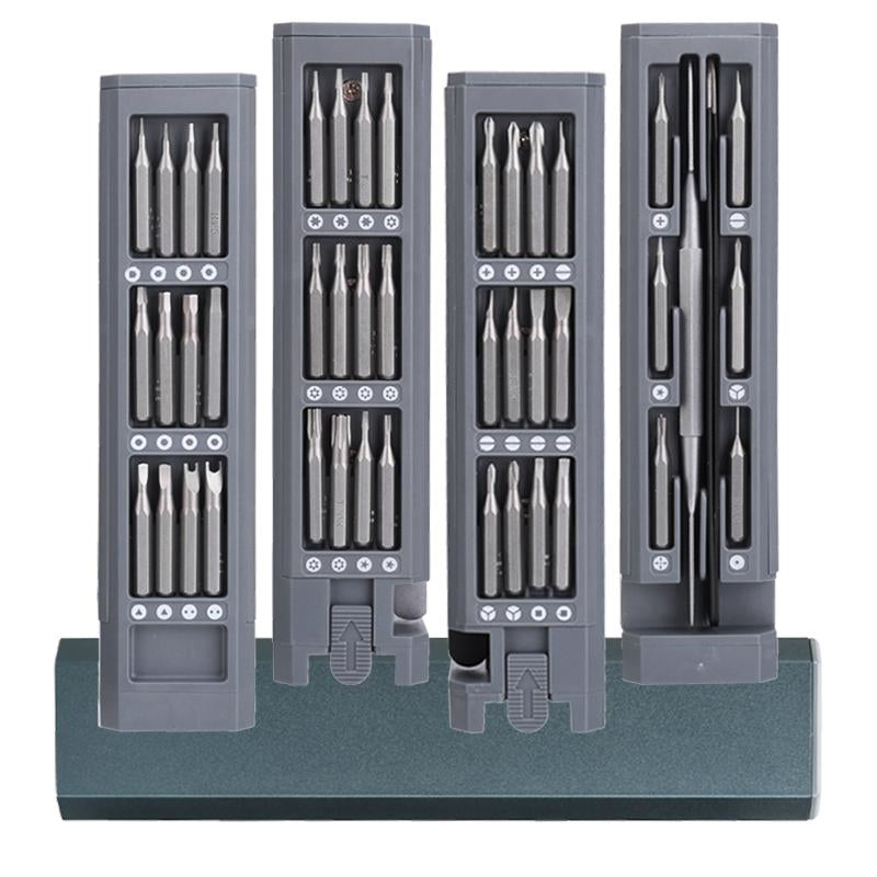 Kit de tournevis multifonctions magnétiques 45 pièces avec embouts de précision pour appareils électriques