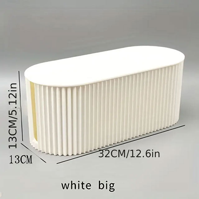 Multifunctional Cable Management Box – Power Strip Organizer & Wire Concealer, Desktop Storage Solution for Tidy Spaces, Durable Injection-Molded Socket Holder