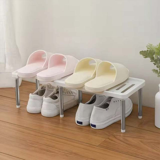 Multifunctional Telescopic Shoe & Storage Rack – Stainless Steel Shelf for Under-Sink, Kitchen & Cabinet Organization