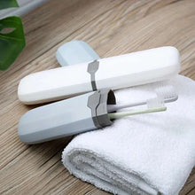 Multifunctional Portable Travel Toothbrush Storage Case – Protective Carrying Container for Toothbrush & Toothpaste – Compact Oral Care Organizer for Home, School, Business, & Camping (Blue / White / Transparent)