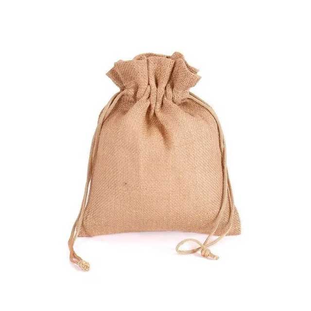 Multipurpose Natural Linen Burlap Jute Pouch – Drawstring Juth Potli Storage Bag for Kitchen, DIY Crafts, Festivals, Gifts, Party Favors, Eid &amp; Wedding Presents, Snacks, Jewelry, and More