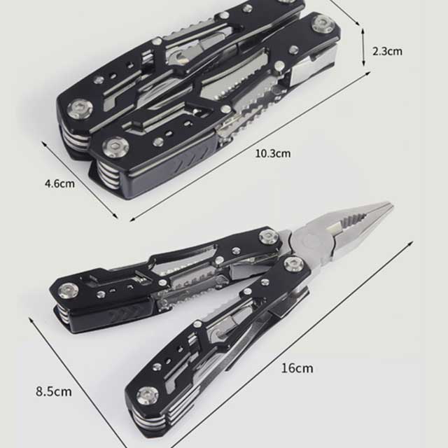 Multipurpose Stainless Steel Pocket Knife – Portable Folding Blade Multi-Tool with Pliers for Outdoor & Survival Use
