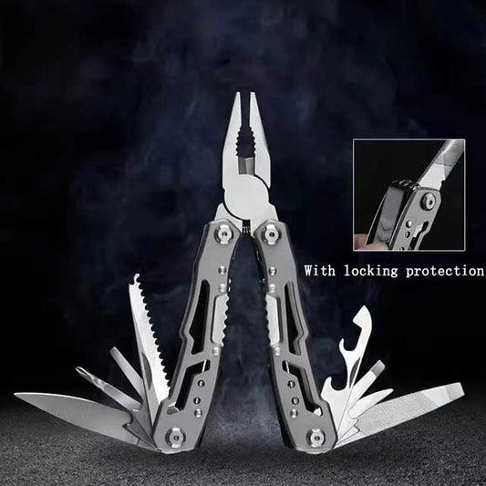 Multipurpose Stainless Steel Pocket Knife – Portable Folding Blade Multi-Tool with Pliers for Outdoor & Survival Use