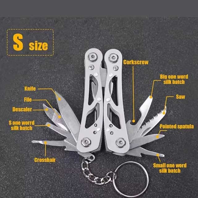 Multipurpose Stainless Steel Pocket Knife – Portable Folding Blade Multi-Tool with Pliers for Outdoor & Survival Use