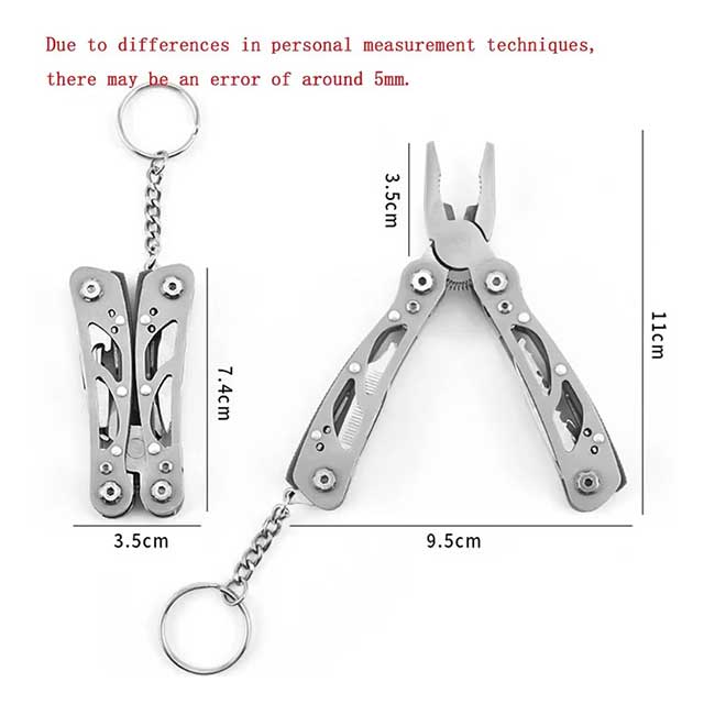 Multipurpose Stainless Steel Pocket Knife – Portable Folding Blade Multi-Tool with Pliers for Outdoor & Survival Use