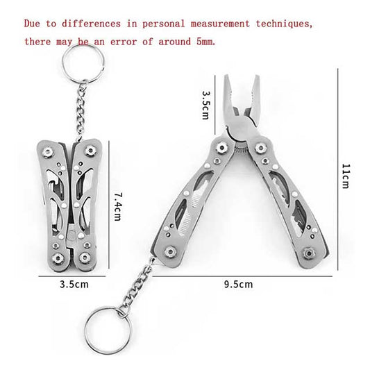 Multipurpose Stainless Steel Pocket Knife – Portable Folding Blade Multi-Tool with Pliers for Outdoor & Survival Use