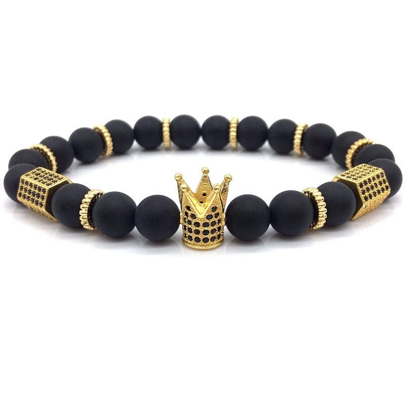 Bracelet élégant à perles en forme de couronne (EGBT029) 
