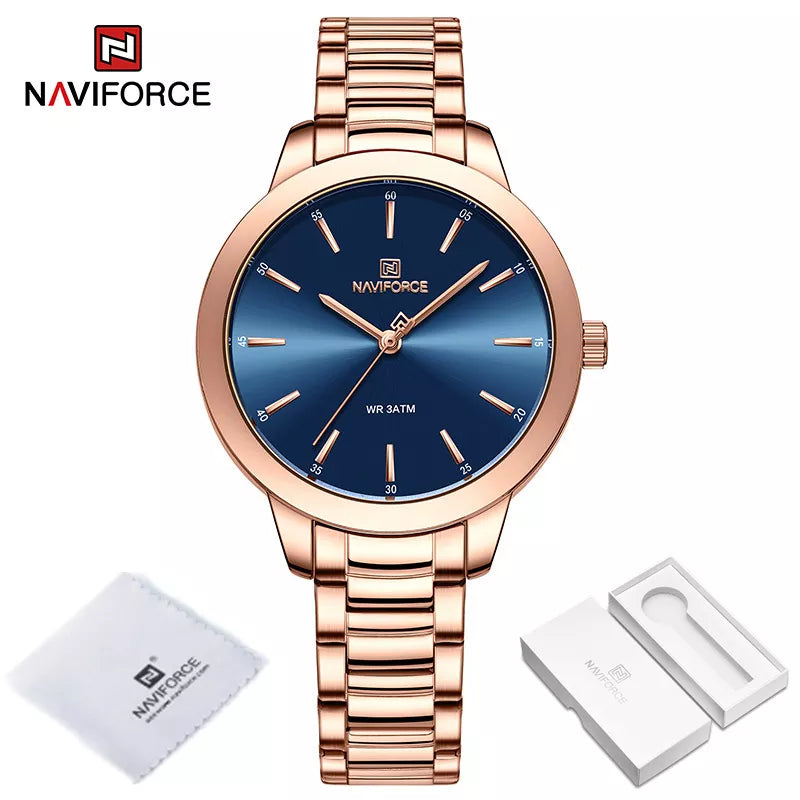 Montre femme NAVIFORCE en acier inoxydable (NF5025) 