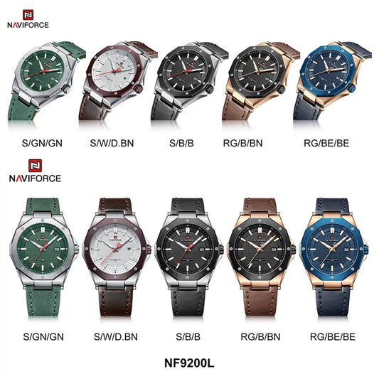 NAVIFORCE Leather Men Watch (NF9200L)