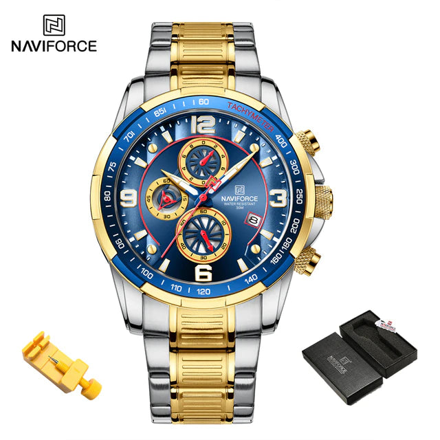NAVIFORCE Stainless Steel Men Watch (8020S)