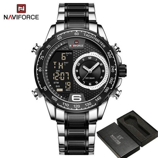 NAVIFORCE Top Brand Luxury Classic Men Watch Quartz Digital Male Clock Military Sport Gold Stainless Steel 1.jpg 640x640 1 1
