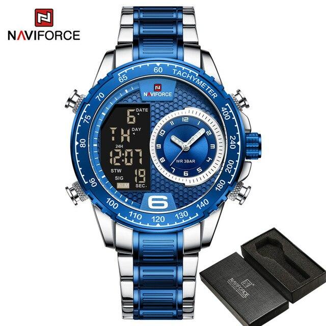 NAVIFORCE Top Brand Luxury Classic Men Watch Quartz Digital Male Clock Military Sport Gold Stainless Steel 1.jpg 640x640 1