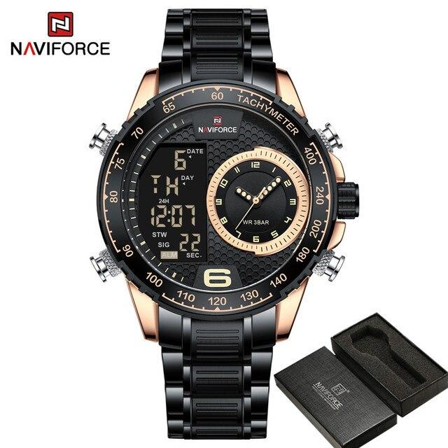 NAVIFORCE Top Brand Luxury Classic Men Watch Quartz Digital Male Clock Military Sport Gold Stainless Steel 1.jpg 640x640 4 1