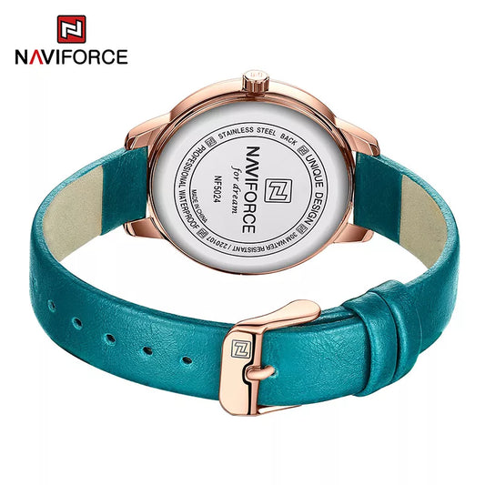 NAVIFORCE Top Brand Watches for Ladies Casual Fashion Original Genuine Leather Strap Women s Wristwatches Waterproof.jpg.jpg  7