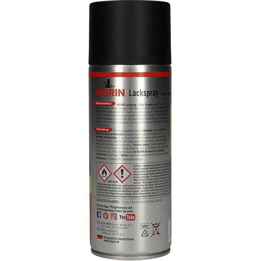 NIGRIN Matte Black Spray Paint