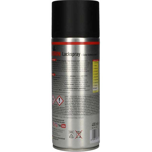 NIGRIN Matte Black Spray Paint