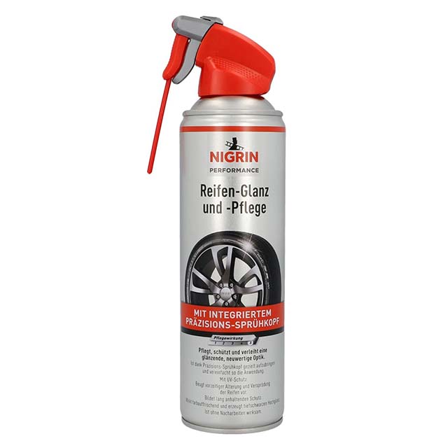 NIGRIN Performance Tire Shine &amp; Care 500ml – Advanced Tire Cleaner, Gloss Enhancer &amp; Protector