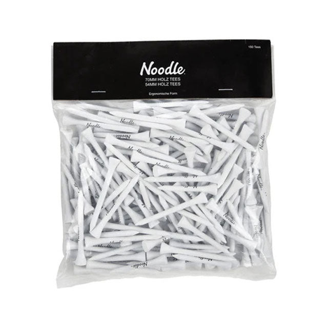 NOODLE Golf Wooden Tees – Premium Durable Set of 150 for Driving Range &amp; Practice Sessions