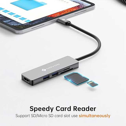 NOVOO USB C Hub 5 in 1