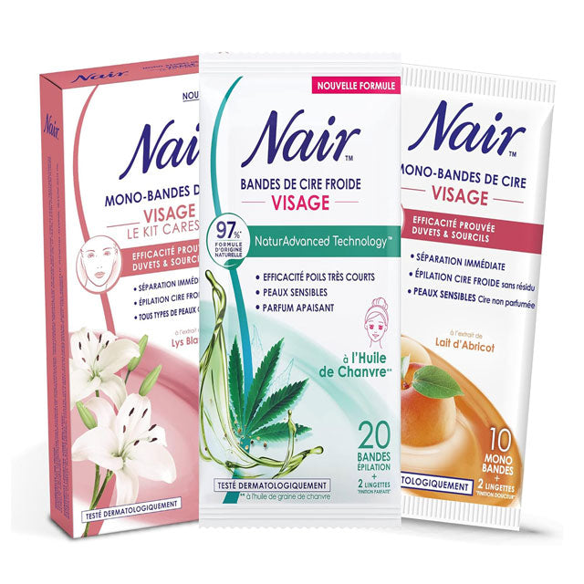 Nair Cold Wash Face Care Set – 20 Monostripes for Gentle Exfoliation &amp; Effective Cleansing