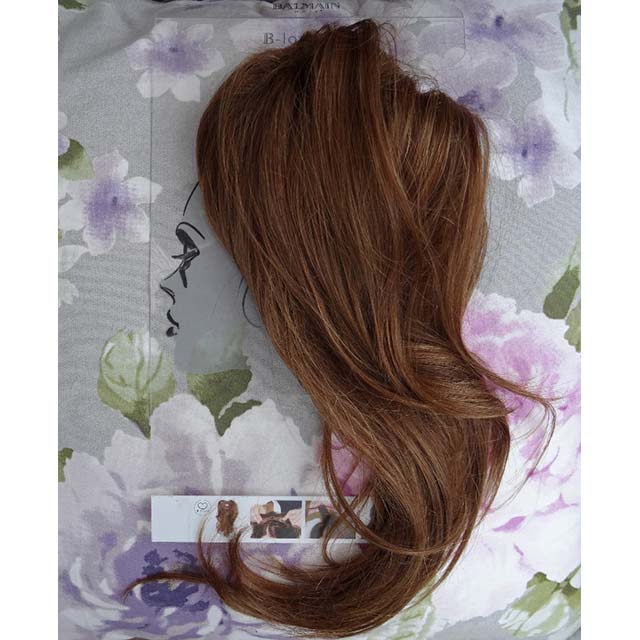 Natural Brown Long Straight Synthetic Hairpiece – Removable Headband Half Wig