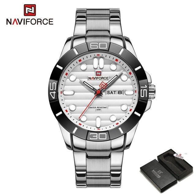 New Fashion Mens Watches NAVIFORCE Gold Business Sport Chronograph Waterproof Steel Band Analog Wristwatch Relogio Masculino.jpg 640x640 2