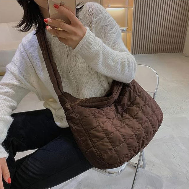 New Fashionable Women's Crossbody Tote Bag – Embroidered Design, Stylish & Versatile Handbag for Everyday Use