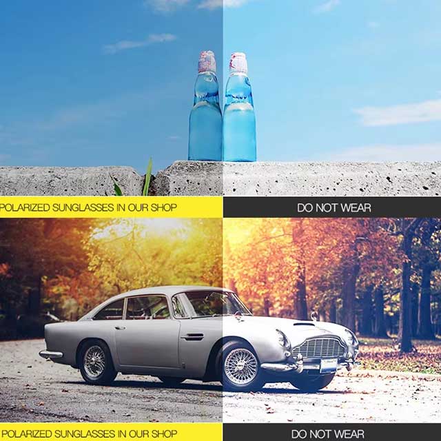 New Polarized Sunglasses for Men & Women – Classic Mirror Square Fashion Sun Glasses