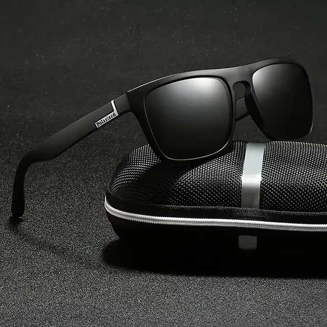 New Polarized Sunglasses for Men & Women – Classic Mirror Square Fashion Sun Glasses