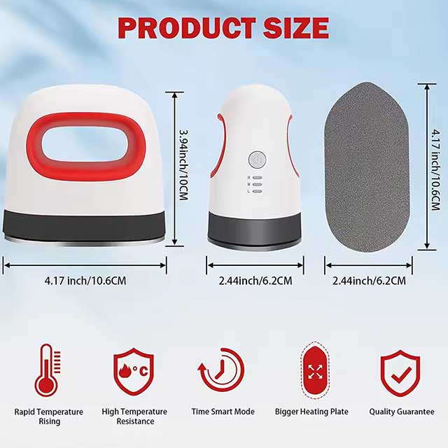 2023 New Portable Mini Iron Heat Press Machine – DIY Label Hot Stamping & T-Shirt Printing, Easy Heating Transfer for Short Sleeves