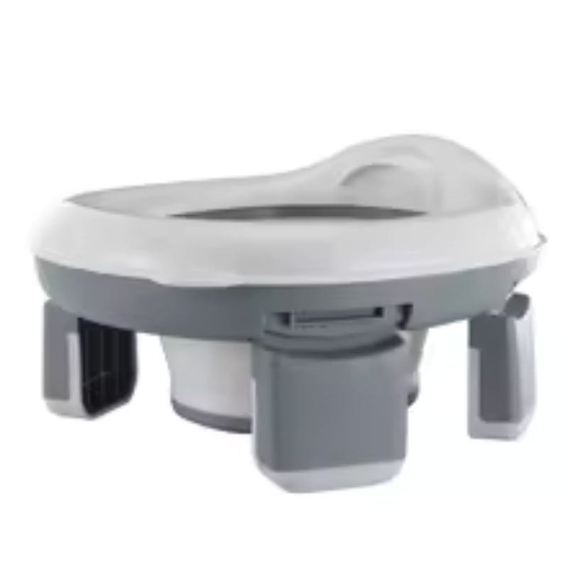 New 3-in-1 Travel Potty – Silicone Foldable Baby Training Seat – Safe & Portable Outdoor Toilet for Children – Compact Toddler Commode (Blue/Gray/Pink)