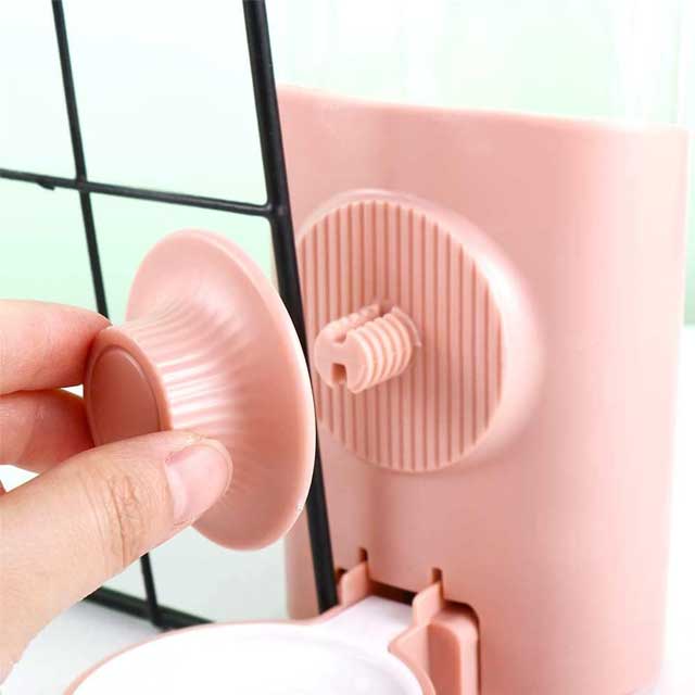 No Drip Automatic Pink Rabbit Water Feeder &amp; Hamster Drinker – Hanging Water Dispenser for Bunnies, Guinea Pigs &amp; Small Animals