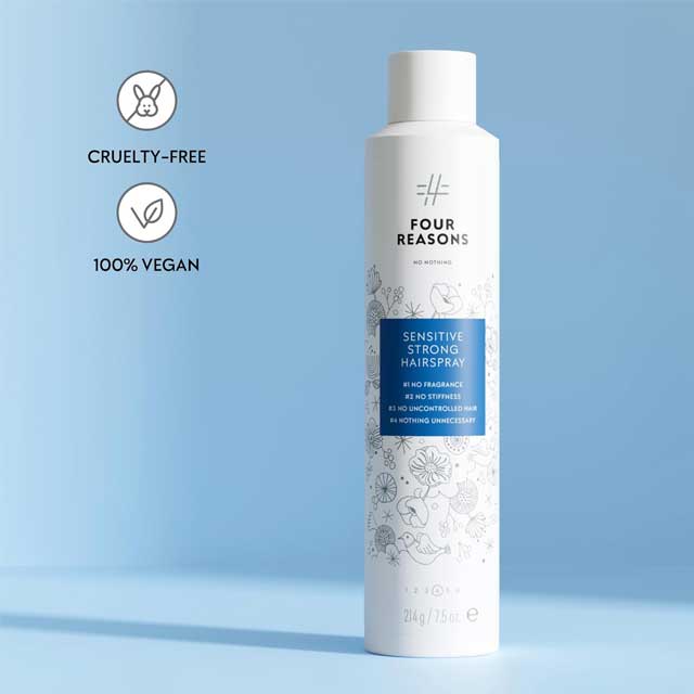 No Nothing Sensitive Strong Hairspray – Unscented &amp; Fragrance-Free Finishing Spray with Strong, Flexible Hold &amp; Humidity Protection – Hypoallergenic Formula (7.5 oz)