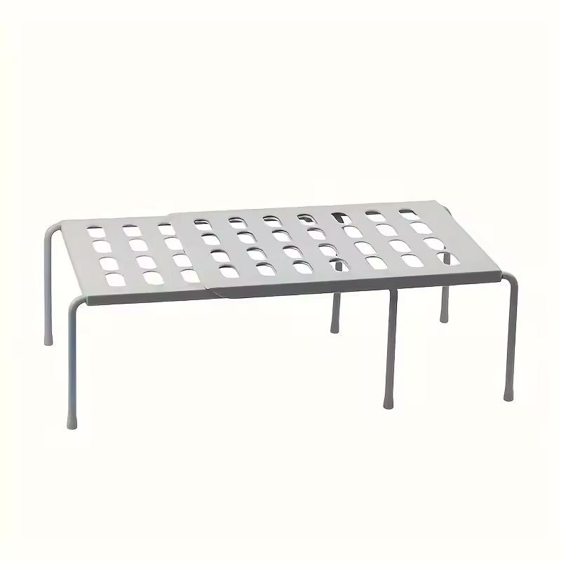 Étagère à chaussures en plastique multicouche non réglable – Organisateur de baskets et de chaussons peu encombrant pour armoires familiales et dortoirs (blanc/gris)