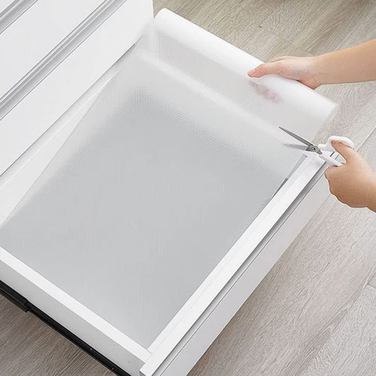 30*150CM Non-Slip Shelf & Drawer Liner – Waterproof Oil-Proof Cabinet Mat & Non-Adhesive Closet Table Pad (30/60cm x 1.5/5M)