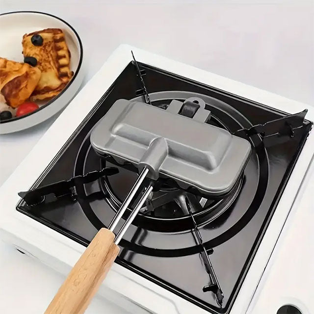 Nonstick Sandwich Frying Pan – Aluminum Flip Pan for Grilled Cheese, Pancakes, Omelettes & More | Portable Sandwich Maker for Home, Restaurants & Food Trucks