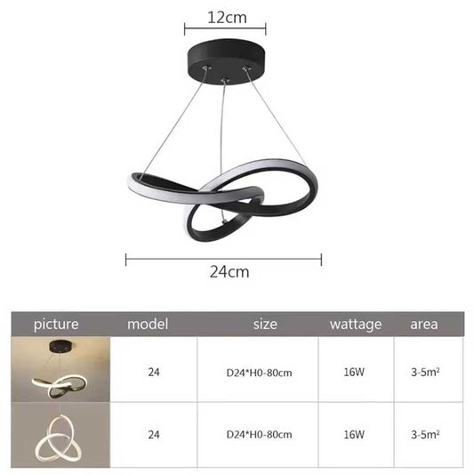 Nordic LED Ceiling Pendant Light – 24/30CM Gold Modern Hanging Fixture for Dining Room, Bedroom, Living Room, Corridor & Hotel