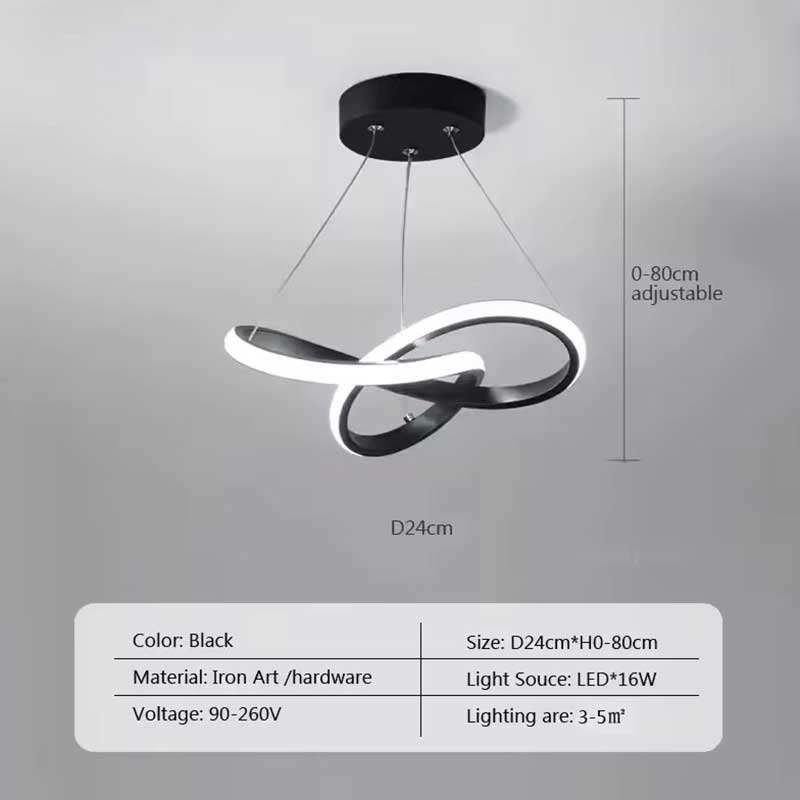 Nordic LED Ceiling Pendant Light – 24/30CM Gold Modern Hanging Fixture for Dining Room, Bedroom, Living Room, Corridor & Hotel