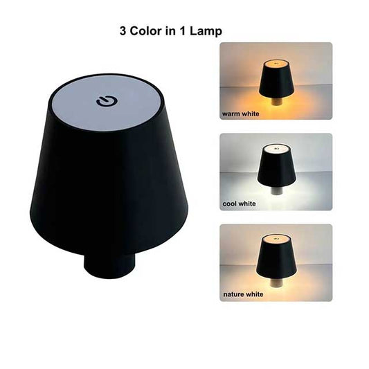 Nordic LED Table Lamp – Rechargeable Touch Dimmable Desk Light for Bedroom, Home, Dining Room & Coffee Shop Decor